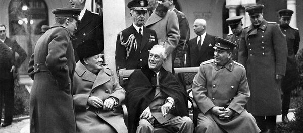 Ялтинская (Крымская) конференция союзных держав, 1945 год Ялтинская (Крымская) конференция союзных держав, 1945 год - Sputnik Латвия