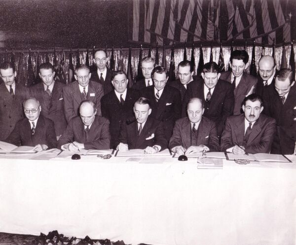 Подписание Чикагской конвенции о международной гражданской авиации, 1944 год - Sputnik Латвия