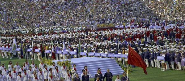 Советские спортсмены на летних Олимпийских играх 1980 года уверенно взяли пальму первенства, завоевав 80 золотых, 69 серебряных и 46 бронзовых медалей. Вклад в общую победу внесли атлеты всех республик бывшего СССР - Sputnik Латвия