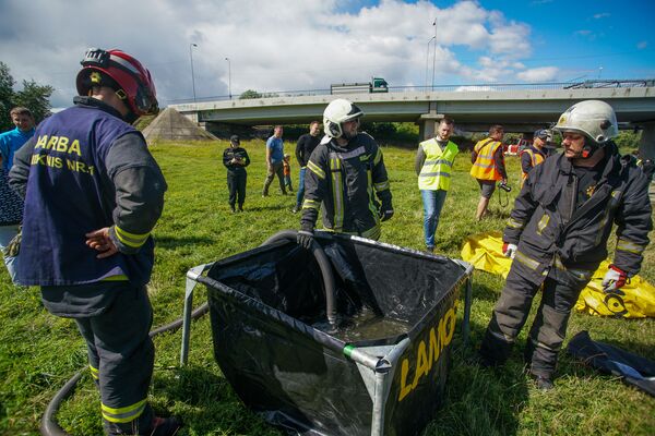 Нефть и риски: спасение водоема на территории Риги - Sputnik Латвия