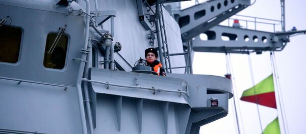 Однотипный с БДК Петр Моргунов большой десантный корабль проекта 11711 Иван Грен, архивное фото - Sputnik Латвия