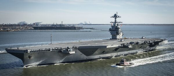 Американский авианосец CVN-78 Gerald R. Ford Американский авианосец CVN-78 Gerald R. Ford - Sputnik Latvija