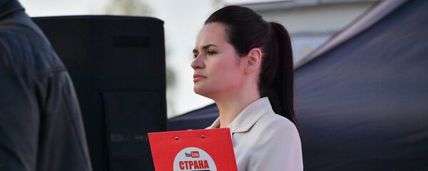 Кандидат в президенты Светлана Тихановская Кандидат в президенты Светлана Тихановская - Sputnik Latvija