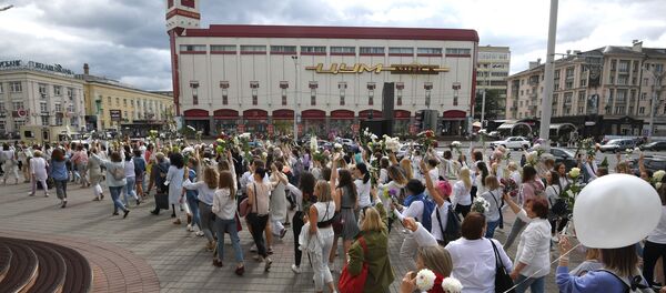 Мирная акция протеста в Минске - Sputnik Латвия