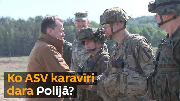  Spriedzes eskalācija pie Krievijas rietumu robežām. Kādēļ ASV sūta karavīrus uz Poliju? - Sputnik Latvija