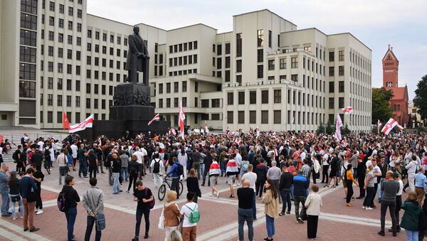 Акция протеста в Минске - Sputnik Латвия