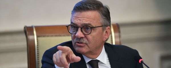 Президент Международной Федерации хоккея (ИИХФ) Рене Фазель - Sputnik Латвия