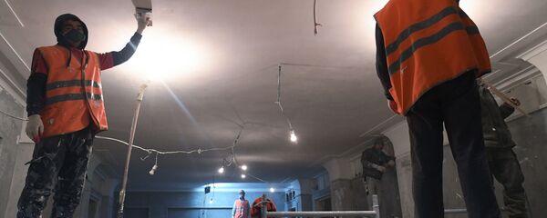 Реставрация Северного речного вокзала в Москве - Sputnik Латвия