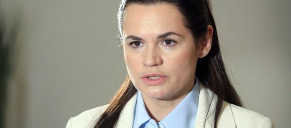 Экс-кандидат в президенты Светлана Тихановская Экс-кандидат в президенты Светлана Тихановская - Sputnik Latvija
