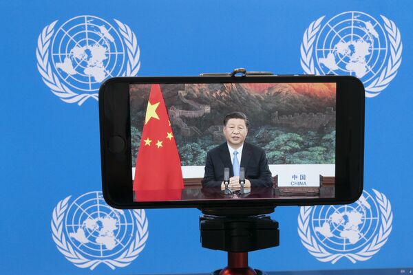 Си Цзиньпин участвует в виртуальной сессии Генассамблеи ООН - Sputnik Латвия
