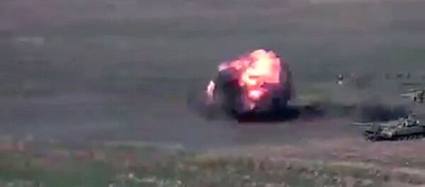 Боевые действия в Нагорном Карабахе - Sputnik Latvija