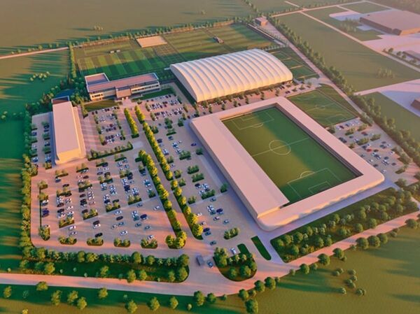 ФК Рига презентовал проект своей базы в Пиньки - Sputnik Латвия