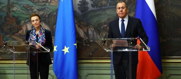 Встреча главы МИД РФ С. Лаврова с генсекретарем Совета Европы М. Пейчинович-Бурич - Sputnik Latvija