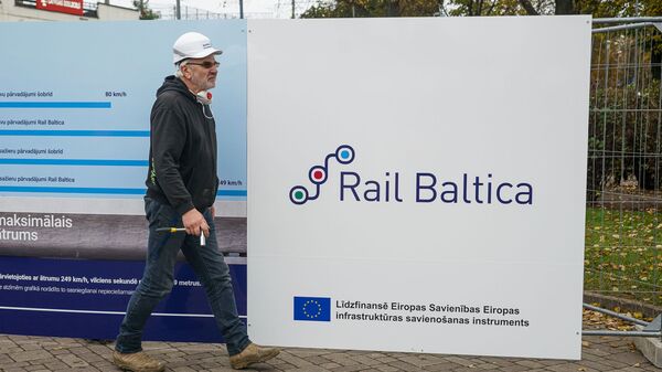 Презентация плана строительства Центрального рижского узла новой железной дороги Rail Baltica - Sputnik Латвия
