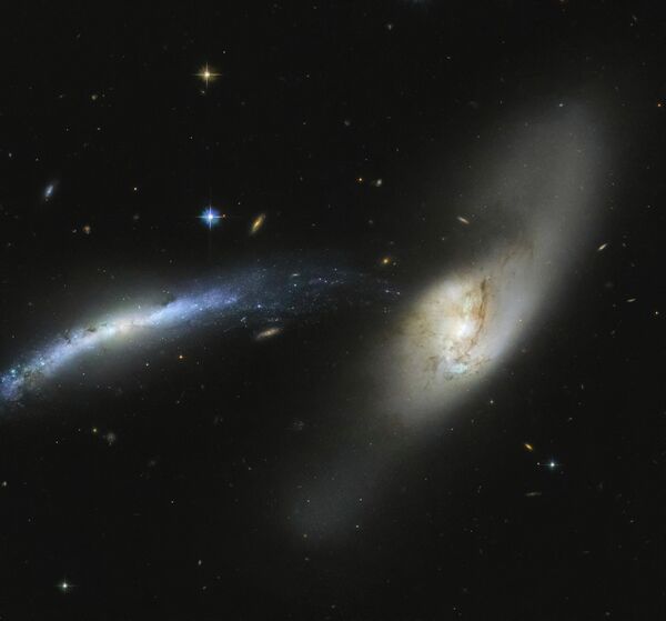Галактика NGC 2799 в созвездии Рысь снятая космическим телескопом Хаббл - Sputnik Latvija