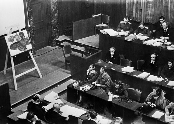 В зале суда Нюрнбергского процесса - Sputnik Латвия