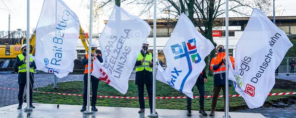 Официальное открытие строительных работ Центрального узла Rail Baltica в Риге - Sputnik Латвия