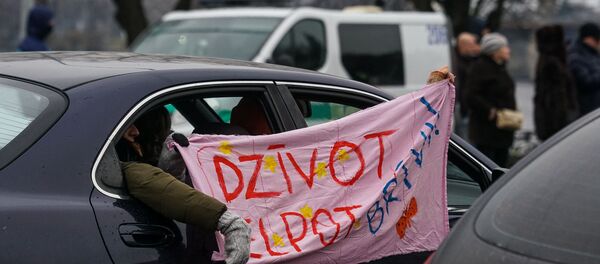 Акция протеста в Риге против ограничений в связи с пандемией COVID-19, 13 декабря 2020 - Sputnik Латвия