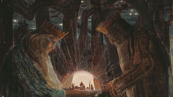 Картина «Сказка королей» (1909 г.) литовского мистика, художника и композитора Чюрлениса - Sputnik Латвия