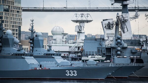 Корвет Тихоокеанского флота Совершенный - Sputnik Latvija