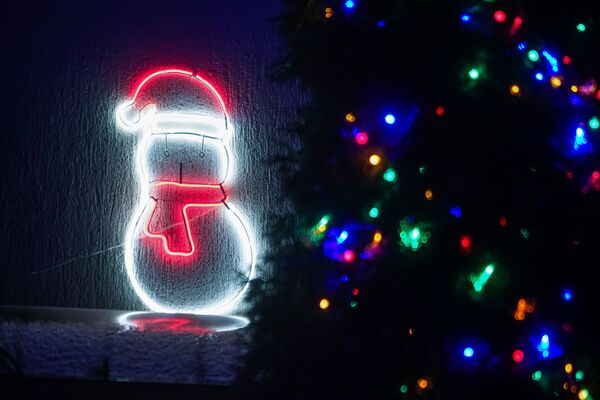 Карета императрицы и парад ангелов: в Огре праздничная иллюминация работает до 30 января Карета императрицы и парад ангелов: в Огре праздничная иллюминация работает до 30 января - Sputnik Латвия