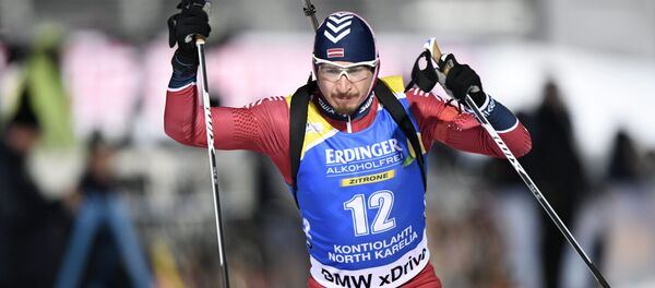 Латвийский биатлонист Андрей Расторгуев - Sputnik Латвия