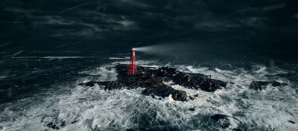 Маяк в бушующем Северном море - Sputnik Латвия