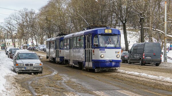Трамвай зимой в Риге - Sputnik Латвия