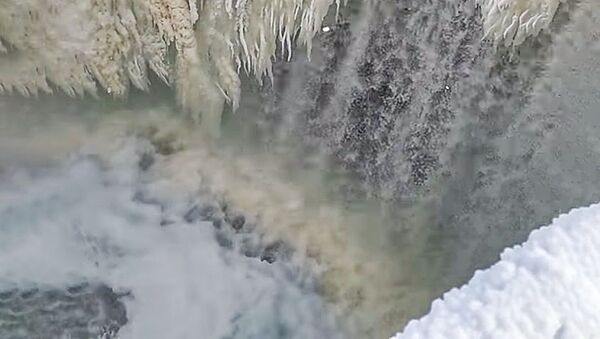 Ледовый водопад  - Sputnik Latvija