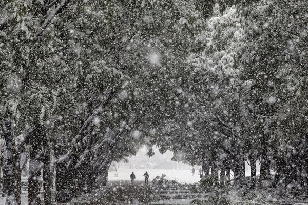 Афины во время снегопада - Sputnik Латвия