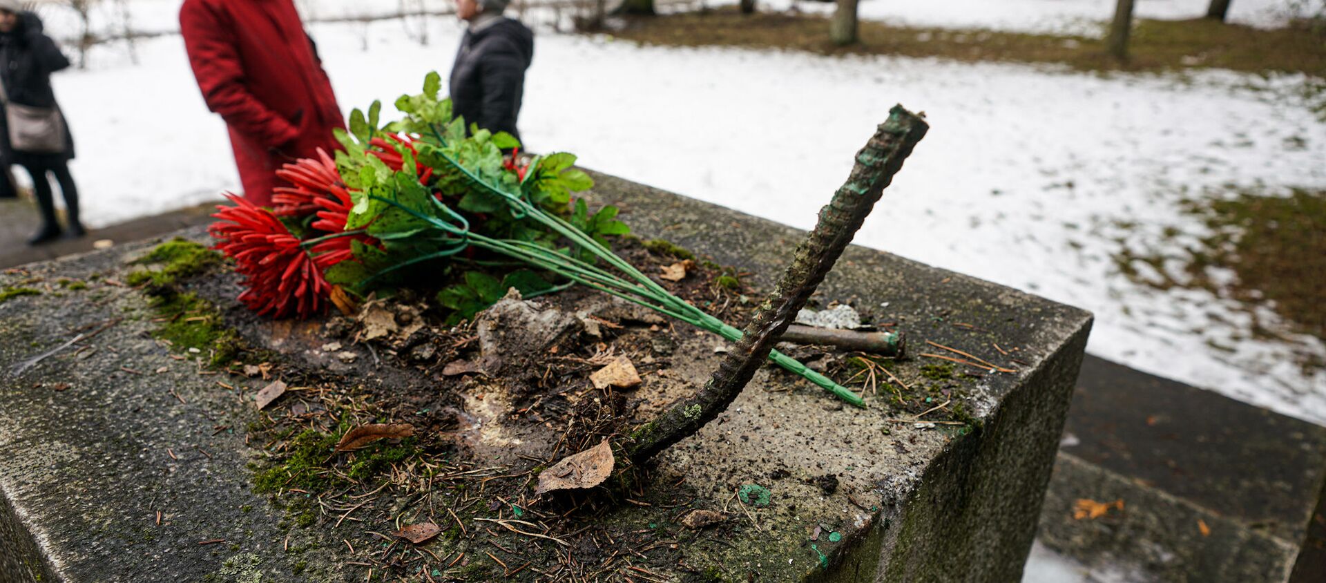 В ночь на 24 февраля в Екабпилсе вандалы украли пушку Зис-3 с могилы героев-освободителей Екабпилса от нацистских захватчиков - Sputnik Латвия, 1920, 24.02.2021
