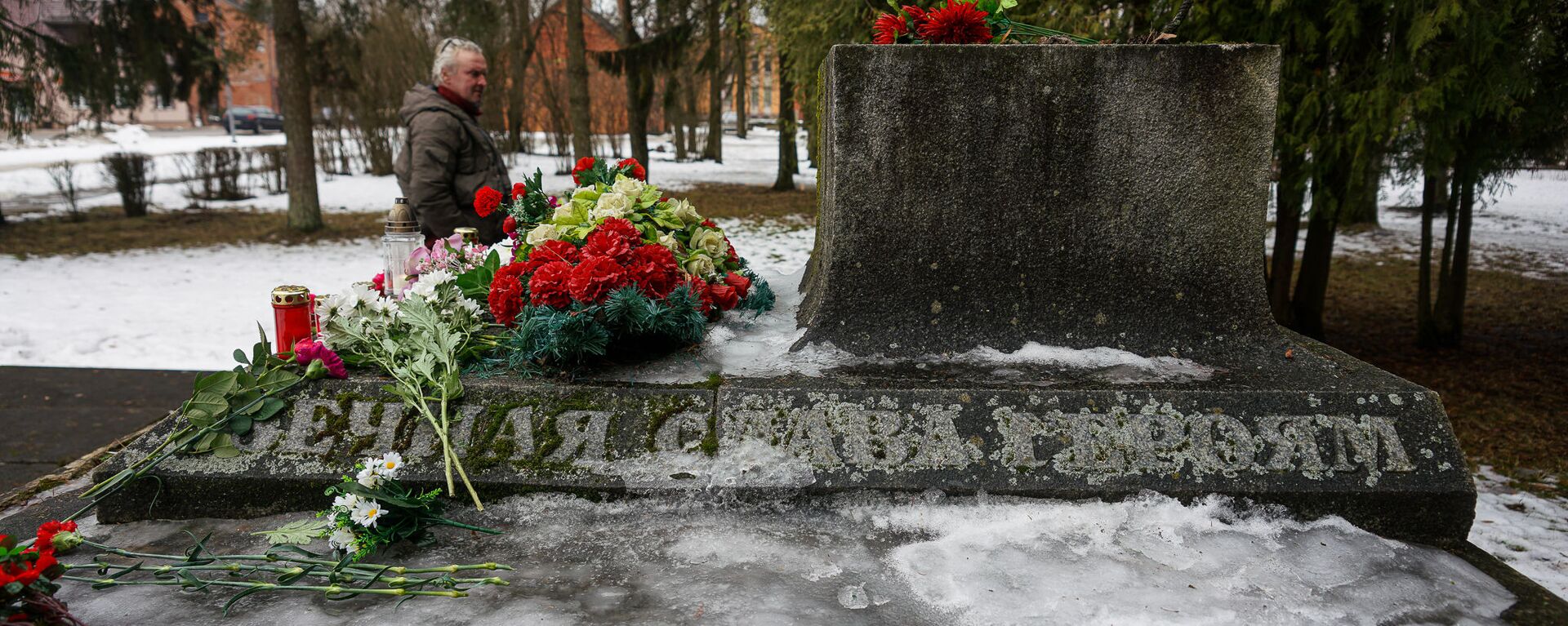 В ночь на 24 февраля в Екабпилсе вандалы украли пушку ЗиС-3 с могилы героев-освободителей Екабпилса от нацистских захватчиков - Sputnik Латвия, 1920, 25.02.2021