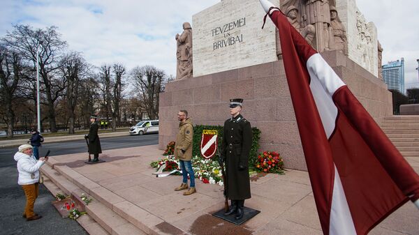 День памяти латышских легионеров Ваффен СС в Риге, 16 марта - Sputnik Латвия