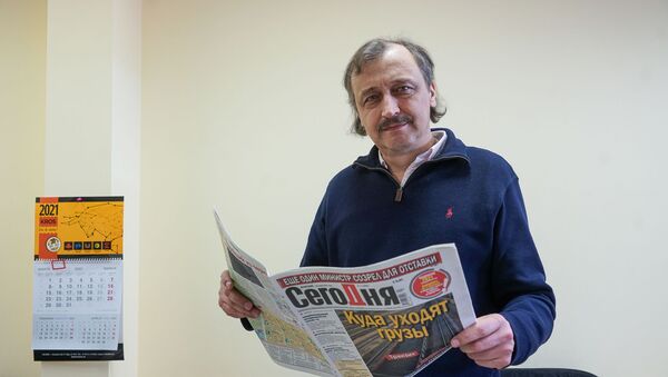 Главный редактор газеты Сегодня Андрей Шведов - Sputnik Латвия