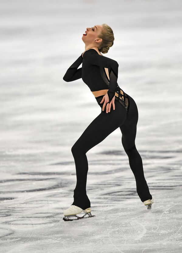 Американская фигуристка Брэди Теннелл на чемпионате мира по фигурному катанию в Стокгольме - Sputnik Латвия