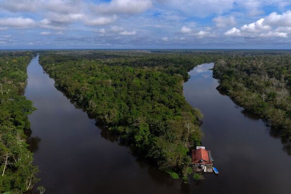 Amazone – ūdeņiem bagātākā un garākā upe pasaulē. 6992 km garā upe sākas Andos Peru, beidzas – Atlantijas okeānā Brazīlijas teritorijā. Tā ir milzīga upju un mežu sistēma ar unikālu floru un faunu - Sputnik Latvija