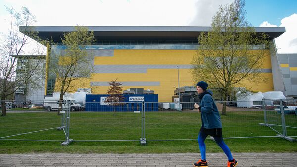 Олимпийский центр в Риге готовится принять матчи чемпионата мира по хоккею - Sputnik Латвия