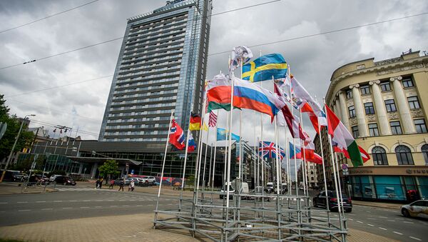 Флаги стран-участниц чемпионата мира по хоккею 2021 - Sputnik Латвия