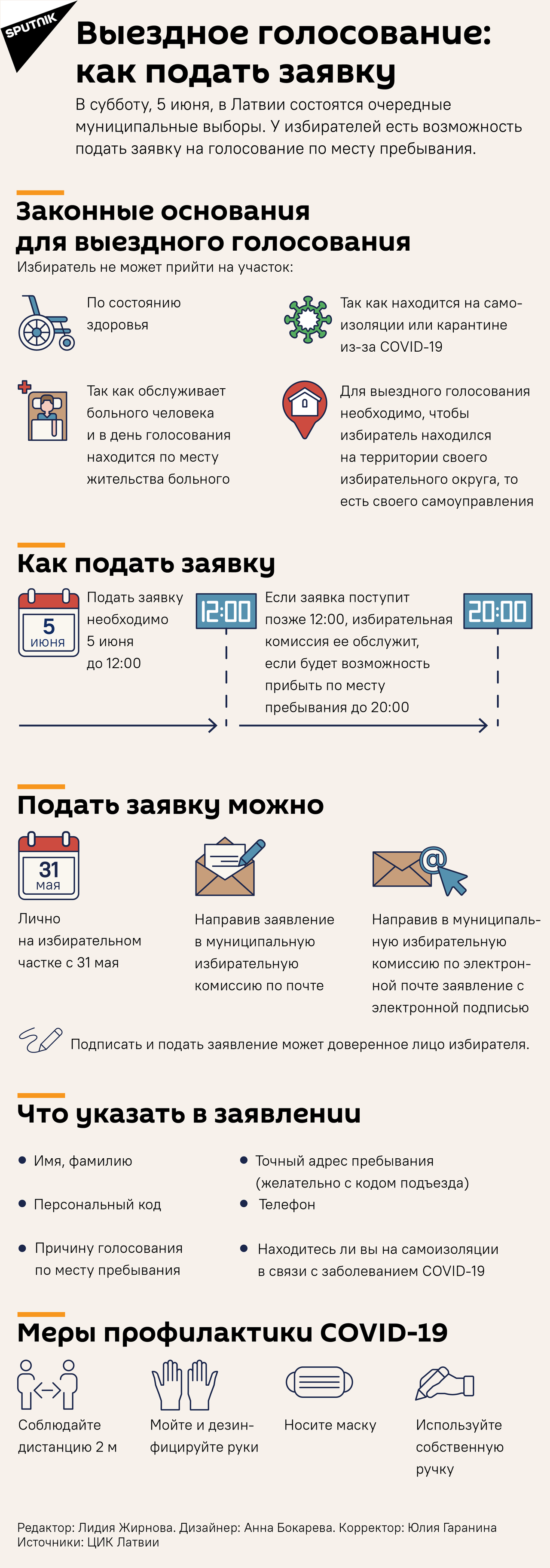 Голосование на дому: как подать заявку - 30.05.2021, Sputnik Латвия