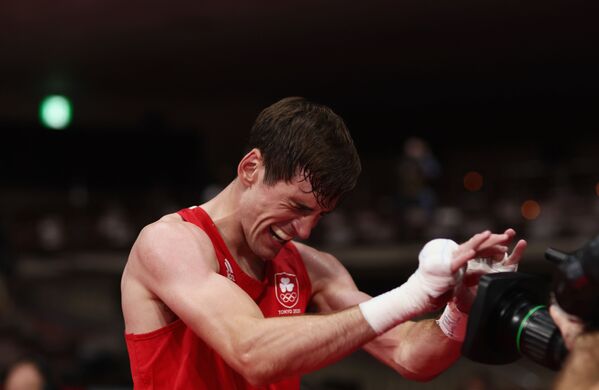 Ирландский боксер Эйдан Уолш на Олимпиаде-2020 в Токио  - Sputnik Латвия