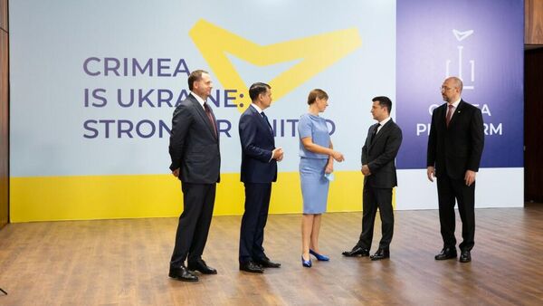 Участники саммита Крымская платформа в Киеве - Sputnik Латвия