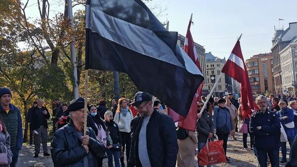 Субботняя акция протеста в Риге - Sputnik Латвия