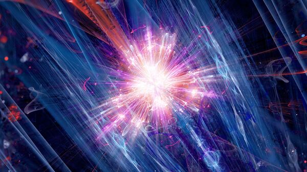 Красочное деление частиц в коллайдере - Sputnik Latvija