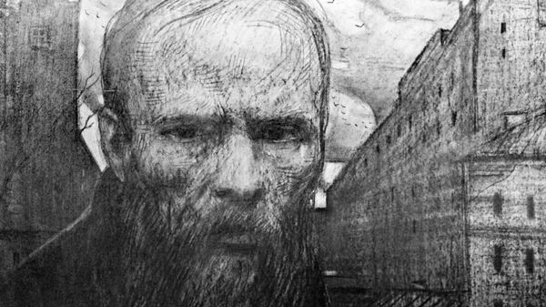 Рисунок Федор Достоевский - Sputnik Латвия