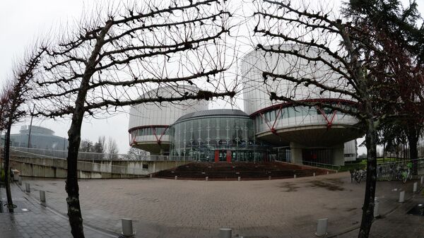Дворец прав человека (1995 г.) в Страсбурге, в здании которого расположен Европейский суд по правам человека - Sputnik Латвия