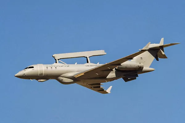 AAE lidmašīna Saab Global 6000 Globaleye uzstājas aviošovā &quot;Dubai Airshow 2021&quot; - Sputnik Latvija