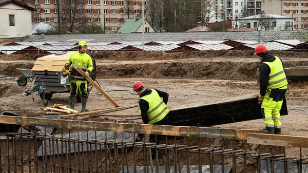 Строительные работы на первой очереди Восточной магистрали - Sputnik Латвия