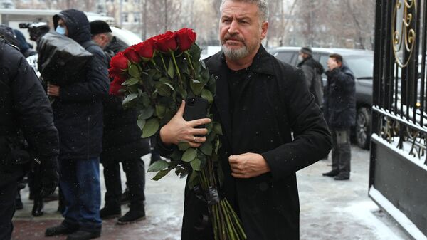 Певец Леонид Агутин во время церемонии прощания с Александром Градским - Sputnik Латвия