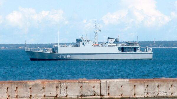 Минный тральщик ВМС Эстонии Ugandi - Sputnik Латвия