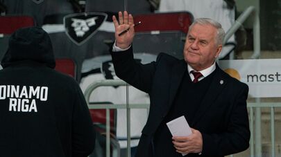 Главный тренер хоккейного клуба "Динамо" (Рига) Владимир Крикунов
